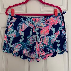 Lilly Pulitzer Buttercup Shorts Going Coastal Sz 4